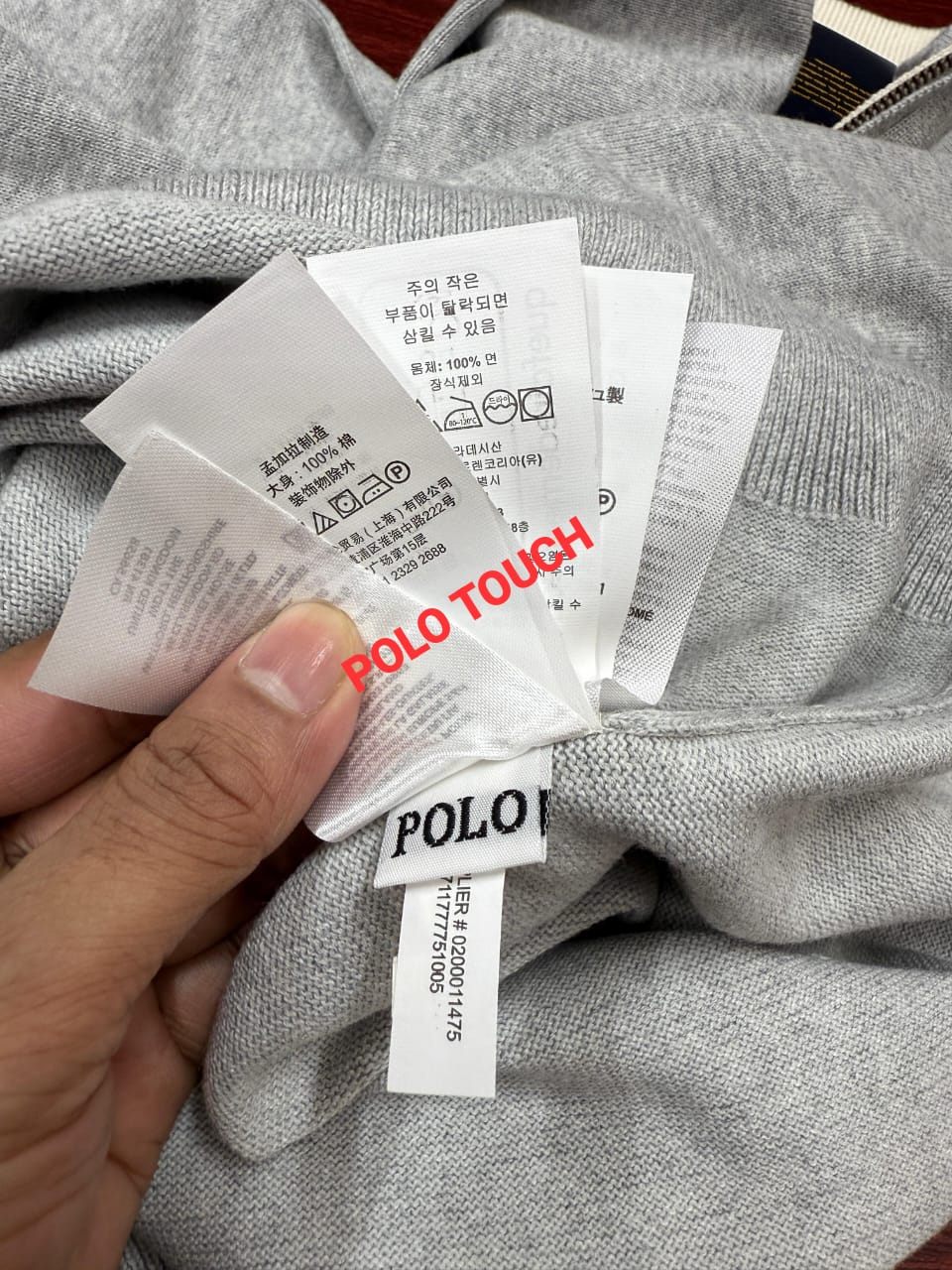 Knit Cotton Quarter-Zip Pullover Sweater For Wholesale To UK Europe